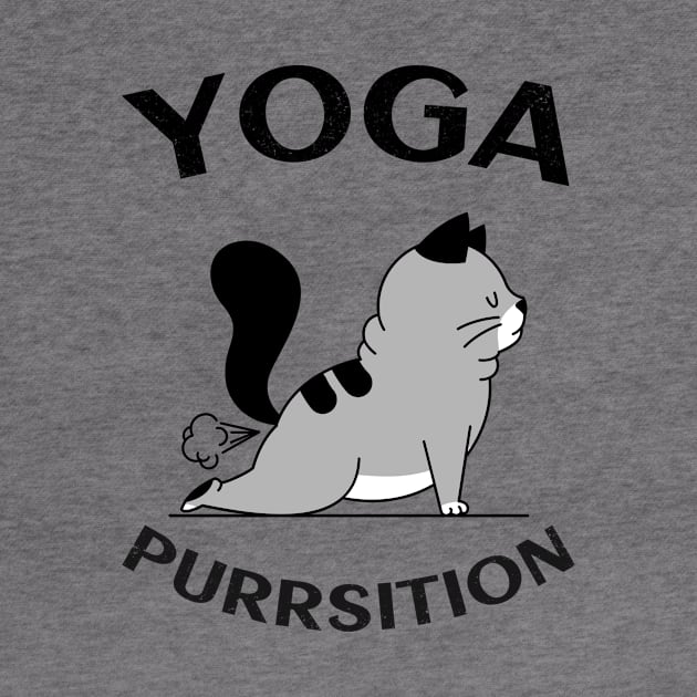 Yoga Cat by BlabLabel